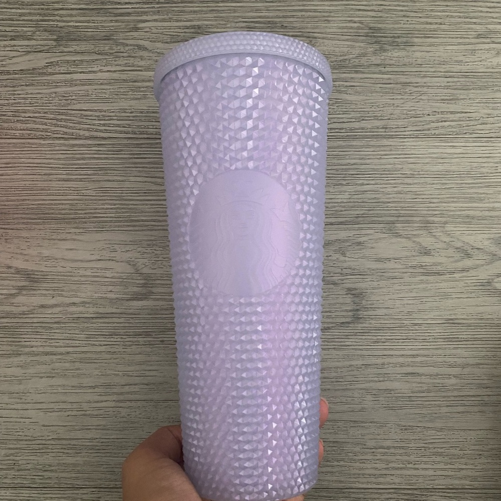 Starbucks Christmas Holiday Icy Lilac White 24oz Venti Studded Tumbler 2021